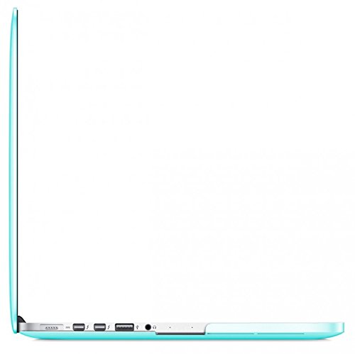eFabrik Hard Case für Apple MacBook Pro Retina 13,3 Zoll (2015) Notebook Rainbow Schutzhülle Slim Case 2-Part Click System Laptop Hart-Plastik Schalen ( Polykarbonat ) in Türkis / Pink - 3
