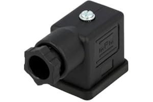 MOLEX Connettore mPm® per Elettrovalvola Nera 2 poli + Terra Rettangolare 11mm