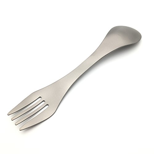 Boundless Voyage Faltbar Besteck Ultraleicht Titan Gabel Loffel Essstabchen und Spork zum Camping - 4