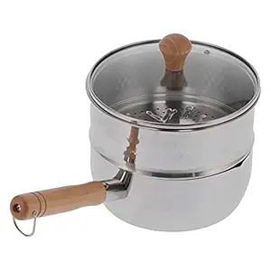 Milk Pot, Convenient Saucepan Rust?Proof Anti?scalding Heat Insulation Practical for Home Kitchen(Small, Blue)