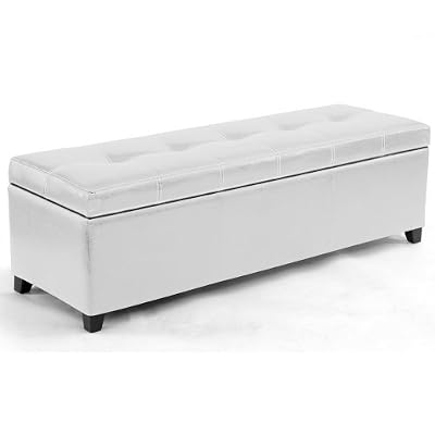 INTENSEDECO Intense Déco - Banquette Coffre Milano Blanc