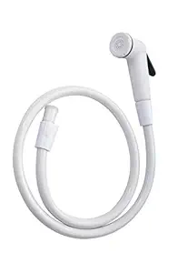 SHAKS TRADERS Plastic Flexible Tube and Hook, Ivory, Painted Finish