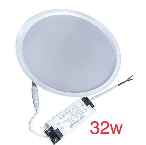 Led Atomant Pack 2X Panel Downlight Led Redondo 32 W, Blanco Frio 6500K, Corte 205 mm Standard, 2800 Lumenes Reales, 225mm, 2