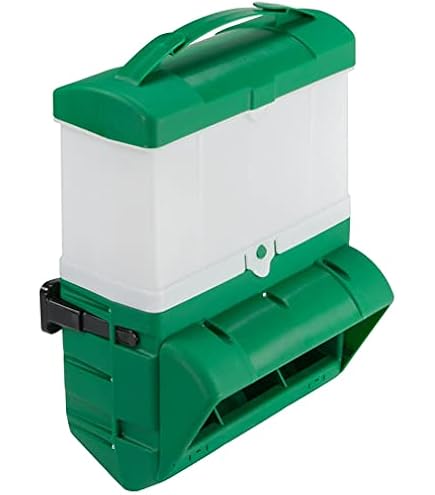 GADFISH Automatischer Hühner-Futterspender – 25 Kg Kapazität, 8 Futteröffnungen, Höhenverstellbar, Für Hühner, Enten & Geflügel