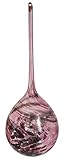 mundgeblasen Oberstdorfer Glashütte Tropfen zum hängen Kugel zum hängen bunter Glastropfen Ornament zum hängen rot schwarz Farben mundgeblasen Fensterdekoration Länge ca. 18-20 cm