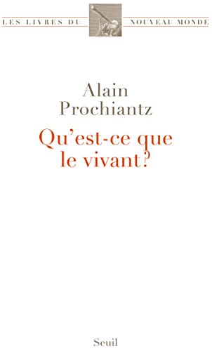 Download Qu'est-ce que le vivant ? Download Qu'est-ce que le vivant ?