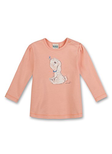 Sanetta Baby Girls 113441 Sweatshirt, Pink (apricot Blush 2147), 86