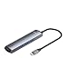 Produktbild IOIOA 6 Anschlüsse USB C HUB, USB C HUB zu HDMI USB 3.0 Erweitern Sie den 6-in-1-USB-Anschluss Typ C HUB RJ45 SD-Kartenleser Adapter USB Splitter für Computer-Laptops
