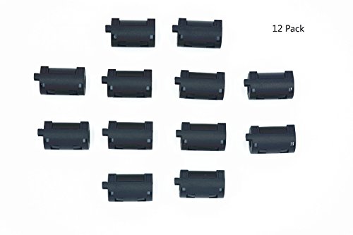 Case Wonder 12-Satz 11MM Innerer Magnet Noise Filters Ferritkern Filter Kabel-Clip Ferrit Kern RFI EMI Ferritkernfilter Ferritkern Ring Geräusch-Entstörer (11MM Innerer Durchmesser)