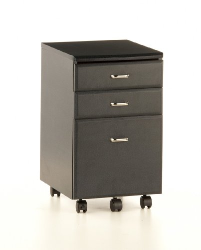 hjh OFFICE 673800 Rollcontainer EKON graphit, inkl. 3 Schübe, grundsolide Verarbeitung, optimal für Schreibtisch, Büromöbel, Schreibtisch Container, Rollkontainer Büro, Rollkontainer mit Schubladen - 18