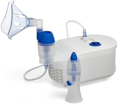OMRON X102 Total Macchina aerosol adulti e Aerosol bambini con doccia nasale – trattamento efficace delle vie respiratorie per tutto l’anno