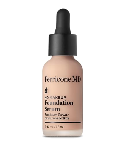Perricone MD No Makeup Foundation Serum Porcelain 30ml -Lightweight, Buildable Coverage with Semi-Matte Finish – Visibly Fades Dark Spots & Uneven Skin Tone Over Time - Hydrating and Fragrance-Free