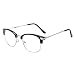 Produktbild Deylaying Near Sighted Hälfte Felge Anti-Strahlung Short Entfernung Brille Kurzsichtigkeit Myopia Brillen -1.0 to -6.0 (Diese sind nicht Lesen Brille)