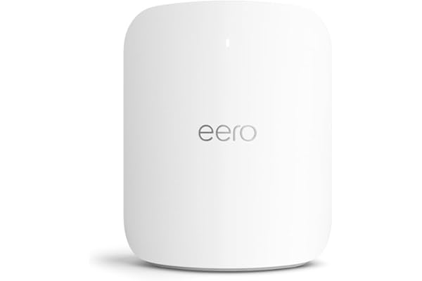 Router wifi de malla eero Max 7 de Amazon: con Ethernet de 10 Gb/s, 230 m2 de cobertura y capacidad para conectar más de 250 dispositivos, ideal para videojuegos (1 unidad, última generación)