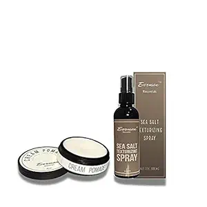 Everman Natural Ingredients Sea Salt Spray & Cream Pomade for All Hair Types