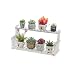 Produktbild Gfbyq Desktop Flower Stand Storage Rack Holz Mini Zweischichtige Dekoration Rechteckiger Balkon Blume Raumdekoration Balkon (Farbe : C, größe : 60cm)
