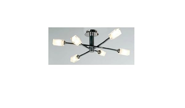 Culmination Logan 6 Arm Ceiling Light With Chrome Finish 58cm