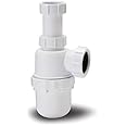 40Mm 1 1/2" Telescopic Waste Bottle Trap (76Mm Seal) Bathroom Kitchen Basin Sink