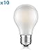 Produktbild ledscom E27 LED Lampe Glühfaden matt A60 4W =40W warm-weiß 400lm A++ auch wetterfest, 10 Stk.