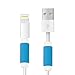 Produktbild butefo 2 Stück Ladekabel Displayschutzfolie Saver Lightning Saver Schutzhülle für iPhone 5, 5S, 6, 6S, 6 Plus