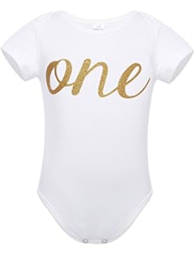 Freebily Baby Bekleidung Baumwolle 1. geburtstag Body Overalls Strampler Party Outfits 80 86 92