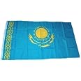 Kasachstan Flagge – 150 X 250 Cm, Neu, UV-beständig, Für Garten, Balkon Oder Events