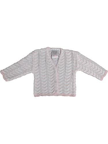 Baby/Babies Babywear Knitted Button Front Cardigan For New Born Babies Weight 7lb/6oz, Pink