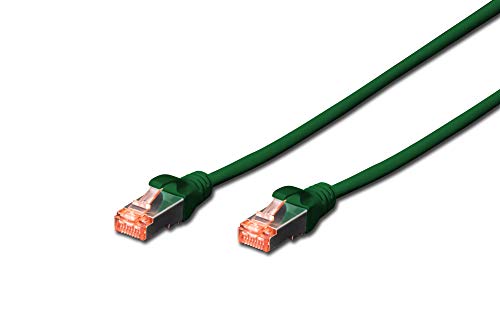 DIGITUS DK-1644-005/G 0.5m Cat6 S/FTP (S-STP) Verde - Cable de Red (0,5 m, Cat6, S/FTP (S-STP), RJ-45, RJ-45, Verde)