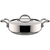 Lagostina - Accademia - Casseruola bassa 2 maniglie in acciaio con coperchio 26 cm - 3,3 l - Lagofusion - Adatto al piano ind