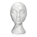 Mannequin head - SODIAL(R) 27.5 x 52cm Dummy / mannequin head Female Foam(Polystyrene) Exhibitor for cap, headphones, hair accessories and wigs Woman Mannequin Foam