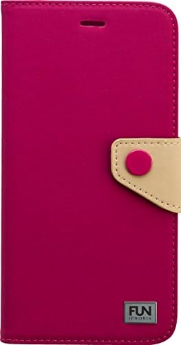Iphoria Fun Trend Book-Style Phone Case for Apple iPhone 6 Plus, magenta