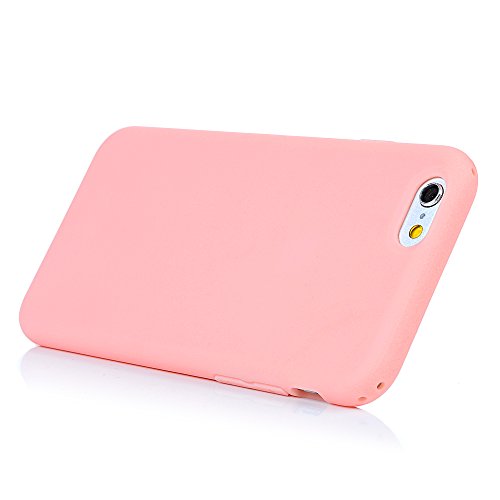 iPhone 6S Plus / 6 Plus Case iPhone 6S Plus Schutzhülle YOKIRIN TPU Silikon Case Cover Hülle Handy Schale Tasche (Verdicken)Rosa Nackt - 5