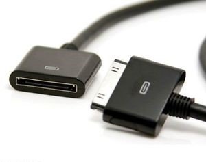 Audio Cable [Click2u] -AUX 3.5mm Male to 30 pin Female Audio Adapter
Converter Cable for iPhone 4 4s,iPod [BLACK].