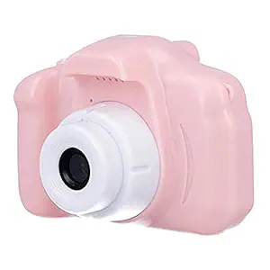 Wukama New Kids Digital Cameras for Boys, Girls, Child Video Recorder Camera, Full HD 1080P, Portable Camera, 2.0 Screen, Smart Kids Camera Inbuilt Games, Child Camera (Baby Pink)