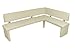 Produktbild Cavadore Charisse EB 160 L Bank, Lederimitat, Beige, 214 x 149 x 83 cm