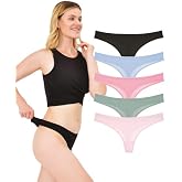 HiLady, Kadın Tanga, D&uuml;ş&uuml;k Bel Tanga, 5li Paket, Yumuşak Pamuklu Kumaş