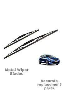 Accurate- Front Metal Wiper Blades for Baleno, Set of 2 pc, Size 20,18