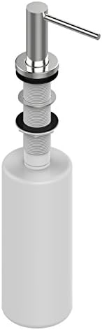 VIZIO Soap dispenser fillable from the top / Round / High Stainless Steel pump dispenser / Fillable from the top