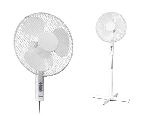 Standventilator 40 cm mit 3 Stufen Ventilator Höhenverstellbar 40 cm (Oszillation zuschaltbar, Luftgebläse, 1275 U/min) - 2
