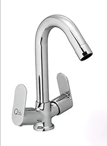 Qblu Slim Full Brass Center Hole Mixer for Wash Basin