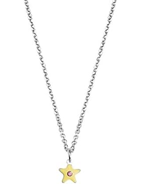 SCOUT Kinder-Kette mit Anhänger 925 Silber rhodiniert Zirkonia rosa 39 cm - 261108200