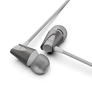 Boult Audio BassBuds Storm in-Ear Wired Earphones with Mic and Full Metal Body for Extra Bass & HD Sound with Passive Noise Cancellation (Grey)