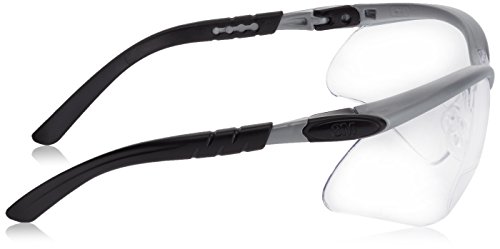 3M BX Readers Schutzbrille BXR01.5, AS/AF/UV, PC, klar, +1.5, Rahmen silber-schwarz - 3