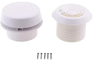 Namvo 12V Mushroom RV Dachlüftungsventilator Wasserdicht für Wohnmobilanh?nger Smoke Dome, wei