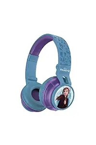 Paaroots Frozen Elsa Princess Over Head Headphones Bluetooth Stereo Sound Noise Cancelling Over-Ear Headphone Built-in Mic Headset for Smartphone Tablet Computer