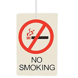 HOMEGINI No Smoking Sign Style Air Freshener Hanging Perfume for Car, Home, Office (Pack of 1)