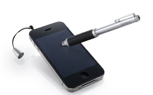 Wacom Bamboo Stylus pocket CS-200 Eingabestift (ausziehbar für iPad, Smartphones & Tablet-PCs) silber/schwarz - 2