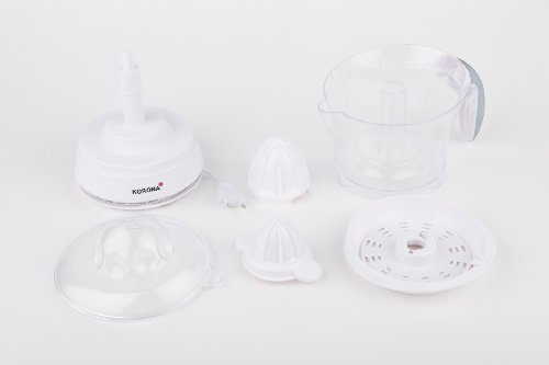 Korona – Zitruspresse 27010 I 40 W I 1 Liter I 2 Presskegel I Weiß-Grau - 2