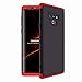 Produktbild Ttimao Samsung Galaxy Note 9 Hülle PC Hardcase [Displayschutzfolie] Scratch und Shockproof Ultradünne 360 Grad Full-Cover Case 3-in-1-Schutzhülle (Rot Schwarz)