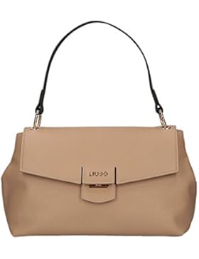 Borsa LIU JO pelle color biscotto, cart. gr marseille fur, nuova collezione autunno inverno 2017/2018